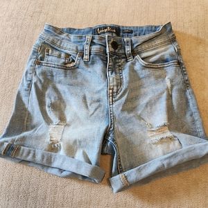 Distressed Jean Shorts